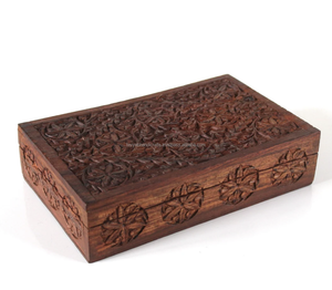 Boîtes de rangement en bois massif et boîte à bijoux en bois, style personnalisé, provenance d'Inde - Product Image 5