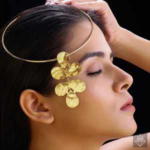 PRAO Grand collier plaqué or Hasli anti-ternissement Collier à pendentif à la mode - Product Image 1