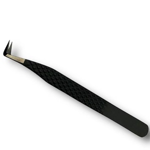 Pinza para Cejas Inclinada de Acero Inoxidable con Punta Combinada, Depiladora de Precisión, para Cuidado Facial, Ecológica - Product Image 1
