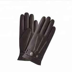 <b>Ladies</b> Winter Touch Screen Leather <b>Gloves</b> with Silk Lining <b>Thermal</b> & Breathable for Outdoor Use - Product Image 2
