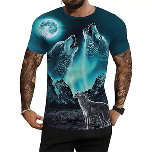 T-shirt pour homme en coton 100% de qualité supérieure, imprimé par sublimation, taille plus, vêtements décontractés, imprimé numériquement - Product Image 4