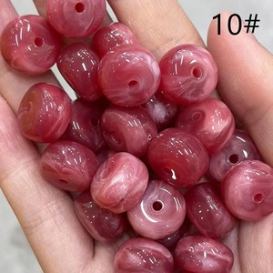Kit de Manualidades ILAHI con Cuentas Sueltas Facetadas y con Patrones de Resina Verde, para Pulseras y Estatuas Redondas, Uttar Pradesh ICORB-14929 - Product Image 4