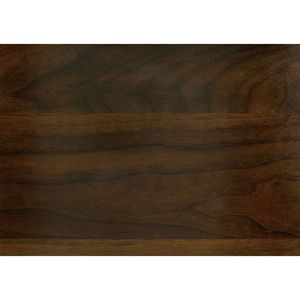 Tocador de dormitorio moderno con acabado de nogal de 1 pieza con 6 manijas de tono de latón satinado, muebles de madera frontales decorativos en ángulo - Product Image 6