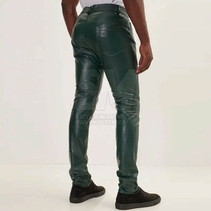 Pantalon en cuir pour homme de qualité supérieure, best-seller, léger, coupe droite, taille mi-haute, écologique et respirant, idéal pour l'hiver et les tenues décontractées - Product Image 2
