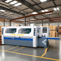 Raboteuse quatre faces pour cadre de porte en bois PM-SB5-180, machine de fraisage/formage/moulage du bois à moteur haute productivité 10kW