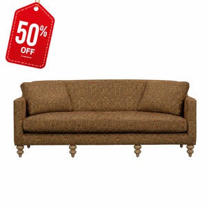 50% off Traditional Upholstered Square <b>Sofa</b> <b>Bed</b> Premium Fabric Living Room Couch with Solid Wood Legs for Warehouse & School Use - Product Image 1