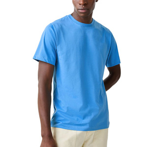 T-shirt col rond pour homme, manches courtes, tricoté, uni, décontracté, usage quotidien, logo personnalisé, grossiste fournisseur Pakistan Chine, personnalisation possible - Product Image 1