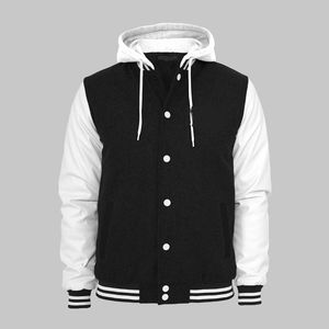 Veste universitaire en cuir de qualité supérieure, confortable, style baseball universitaire en satin, imperméable, style hiver, fourrure, vente en gros - Product Image 5