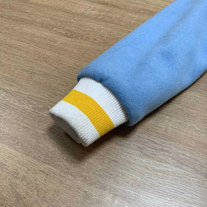 Custom High Quality Leather Sleeves flat Chenille Patch Embroidery Letterman Bomber Wool Blend Varsity <b>Jacket</b> for men - Product Image 4