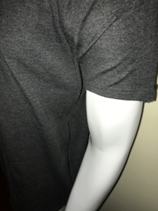 T-shirt décontracté à manches courtes, col rond, avec fermetures éclair sur les côtés et sur les épaules/les manches, antibactérien, 100% coton et élasthanne - Product Image 2