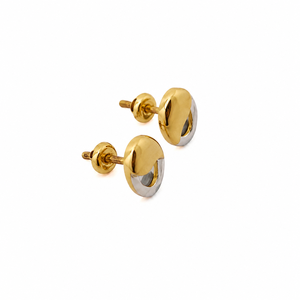 18K Yellow Gold Oval Loop <b>Stud</b> <b>Earrings</b> for Women High Polish Minimalist Daily Wear Party Wedding Jewelry Gift - Product Image 4