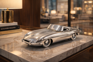 Wholesale Supply Modern Style Silver-Plated Sports Car Metal <b>Model</b> for Business Gift and Home Decoration Available for Sale - Product Image 6