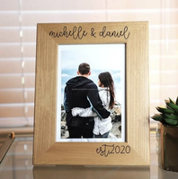 Cadre photo en os artisanal Tayyab de qualité supérieure, design naturel, logo personnalisé, forme personnalisée, taille personnalisée