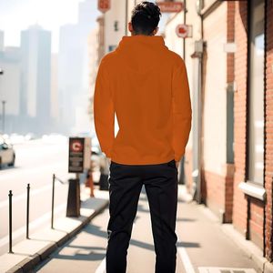 Sweat à capuche en molleton brossé de qualité supérieure pour homme, vêtements de sport personnalisés, pull pour la salle de sport et les activités hivernales - Product Image 2