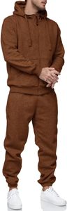 Ensemble de survêtement pour homme en molleton français 450 GSM avec capuche et jogging, imprimé DTF, tenue de sport personnalisée style streetwear pour l'hiver - Product Image 2