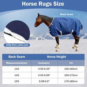 Meilleures ventes : Couvertures pour chevaux personnalisables, respirantes, imperméables, couvertures d'hiver combinées pour chevaux - Product Image 4