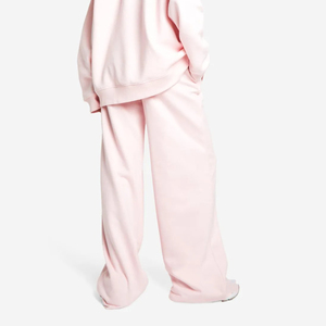 Wholesale Custom Made Ladies Jogger Pants & <b>Trousers</b> Breathable Soft <b>Baggy</b> Wide Straight Leg Winter Lace Decoration - Product Image 3