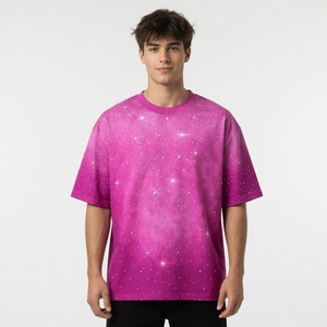 เสื้อยืด Glory Custom Acid Wash ประดับเพชร 100% ผ้าฝ้ายเนื้อนุ่ม ระบายอากาศได้ดี ดีไซน์ทันสมัยสำหรับเสื้อผ้าสตรีทแวร์แบบยูนิเซ็กซ์ - Product Image 3