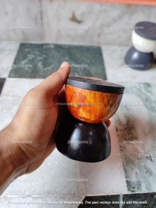 Nouvelle tendance Brûleur d'encens en bois et résine époxy Bakhoor artisanal artistique Mubkhar pour les maisons de luxe, les hôtels et les cadeaux de Ramadan Eid - Product Image 5