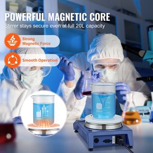 Kit piastra di movimento magnetica a velocità regolabile 0-1500 RPM con capacità 20l e barra di movimento per apparecchiature di miscelazione - Product Image 3