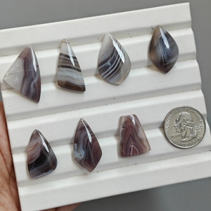 Lote de Cabujones de Ágata Natural de Botsuana, Formas Mixtas, Tamaños Variados, Lote de Piedras Preciosas al por Mayor para la Fabricación de Joyas - Product Image 5