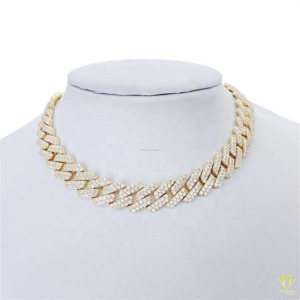 VVS Moissanite Diamond Platinum Plated 925 Sterling Silver Cuban <b>Chain</b> <b>Iced</b> Out Miami Hip Hop <b>Chain</b> for Men & Women - Product Image 3