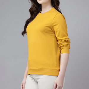 Sudaderas de Mujer Hechas de Algodón, Nueva Llegada, Venta Directa de Fábrica, Logotipo Personalizado, Material Sólido, Sudaderas de Mujer - Product Image 3