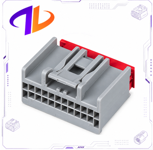 30700-1207 ชุดสายไฟยานยนต์ H-DAC 64 แบบ 20 พิน ตัวผู้/ตัวเมีย พร้อมตัวเชื่อมต่อ  หน้าสัมผัสทองแดง  วัสดุไนลอน ระยะห่าง 2.54 มม. สีเทา - Product Image 2