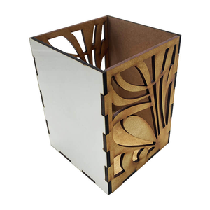 Multifunctional <b>Desktop</b> Stationery MDF Storage Pen Holder MDF Wooden Pen <b>Stand</b> for Home Office & Kitchen - Product Image 3