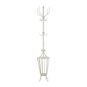 Perchero de pie de hierro con forma de corazón, ganchos de tres niveles, organizador de almacenamiento para entrada, estilo rústico - Product Image 6