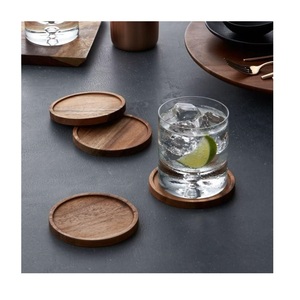 Wooden Tabletop Coaster Smooth Polished Wooden Coaster For Homes And Restaurant - Product Image 4