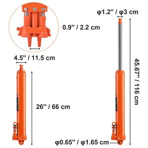 Martinetto Idraulico da 8 Tonnellate con Pompa a Doppio Pistone e Base a Forcella per Sollevamento Motori - Product Image 5