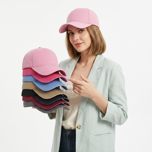 Casquette de baseball unisexe à 6 panneaux, couleur unie, en sergé de coton, ajustement réglable, chapeau décontracté pour adultes, à porter en toutes saisons - Product Image 3