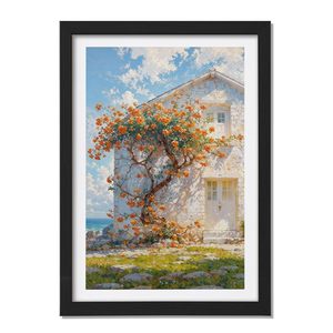 Cadre photo et poster rustique en bois massif fait main avec impression numérique couleur intégrale, pour montage mural ou sur table - Product Image 1