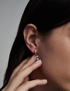 Boucles d'oreilles pendantes en or 14 carats avec diamant de laboratoire taille brillant, bijou unique pour femme, cadeau idéal pour mariage, fête ou anniversaire - Product Image 4