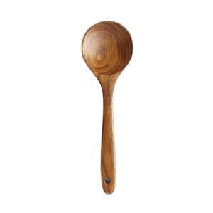 Wholesale Custom Eco-Friendly Dark Wood Tea <b>Spoons</b> <b>Small</b> Long Handle Wooden Soup Cooking Tableware <b>Spoon</b> Set - Product Image 2
