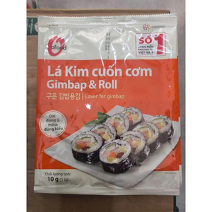 Mini wraps de riz aux algues 10g – Feuilles d’algues coréennes O’Food pour Kimbap & Sushi, 64 paquets/carton, Fournisseur en gros de haute qualité - Product Image 2