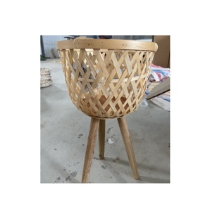Vintage A lightweight and eco friendly rattan picnic <b>basket</b> suitable for bakery packaging wedding or daily use - Product Image 6