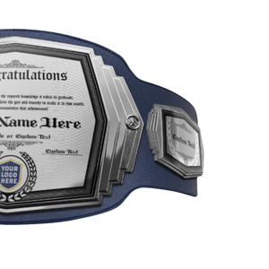 Cinturón de Campeonato Personalizable en Blanco, Cinturón de Título de Lucha Libre Personalizado, Cinturón Deportivo de Primera Calidad para Coleccionistas de Premios - Product Image 3