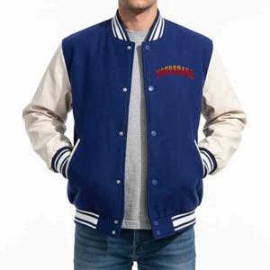 Style Custom Varsity Jacket/Men's Melton Wool Varsity Jackets Wholesale Letterman Jacket with Leather Sleeves - Product Image 4