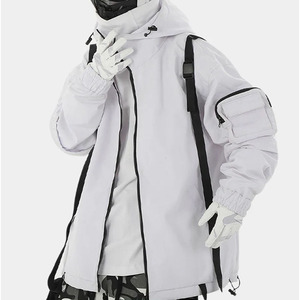 Chaqueta Bomber Urbana con Capucha Techwear, Estilo Ninja Cargo, Unisex, Resistente al Viento, Táctica, para Deportes al Aire Libre - Product Image 4