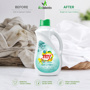 Aqua Fresh Liquid Laundry Detergent | High Foam Ultra White <b>Clothes</b> Cleaner Semi Automatic OEM Private Label Bulk Export Quality - Product Image 5