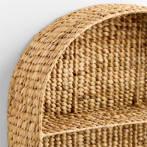 Estantería Arqueada de Jacinto de Agua para Niños, con Dos Estantes, Hecha a Mano, Tejida, para Decoración de Habitación Infantil - Product Image 3