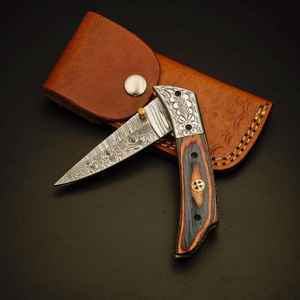 มีดพับคุณภาพสูงขายดีที่สุด สำหรับตั้งแคมป์และเอาตัวรอด ด้ามสแตนเลสสลักลายเกรดอุตสาหกรรม รองรับ OEM - Product Image 5