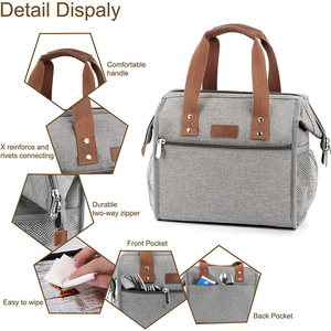 Sac à lunch isotherme multifonctionnel en polyester, capacité 30L, imperméable, maintien de la température pendant 4 à 6 heures, sacs isothermes - Product Image 2