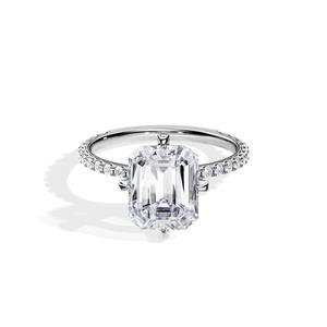 Bague en diamant cultivé en laboratoire certifié de haute qualité, or blanc, bijoux de fiançailles, disponible pour la vente en gros - Product Image 1