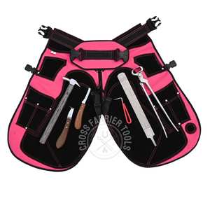 ชุดเครื่องมือช่างตัดแต่งกีบม้าแบบขายส่ง พร้อมคีมตัดกีบ ค้อนตีกีบ ตะไบแต่งกีบ มีดตัดแต่งกีบใบแคบ และอุปกรณ์เก็บกีบ - Product Image 1