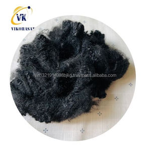 Retardante de llama negro sólido reciclable de alta calidad 100% fibra cortada de poliéster antiestática resistente al calor para textiles para el hogar - Product Image 3