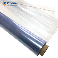Film de protection en PVC transparent de haute qualité Proline 50-500 microns, rouleau de 1,2 m de largeur, flexible, souple, résistant à l'humidité, emballage
