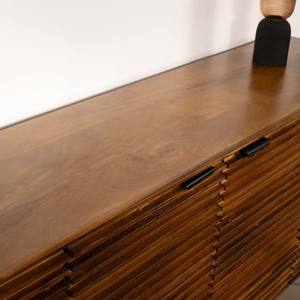 Vandana Crystal Core 4-door <b>sideboard</b> in teak and solid mango wood, 183cm Sheffield - Product Image 6